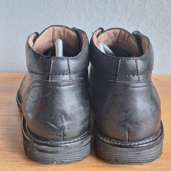 Dansko Mens 45 Jake Chukka Boots Shoes Black Calf Leather Lace Up 11.5 12 main image 4